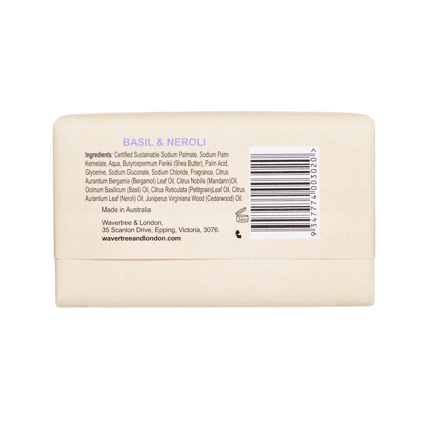 Basil & Neroli Natural Soap Bar