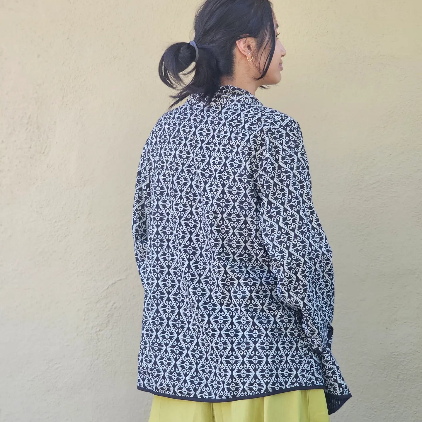Reversible Usha Jacket in Tribal Print  | Yaza