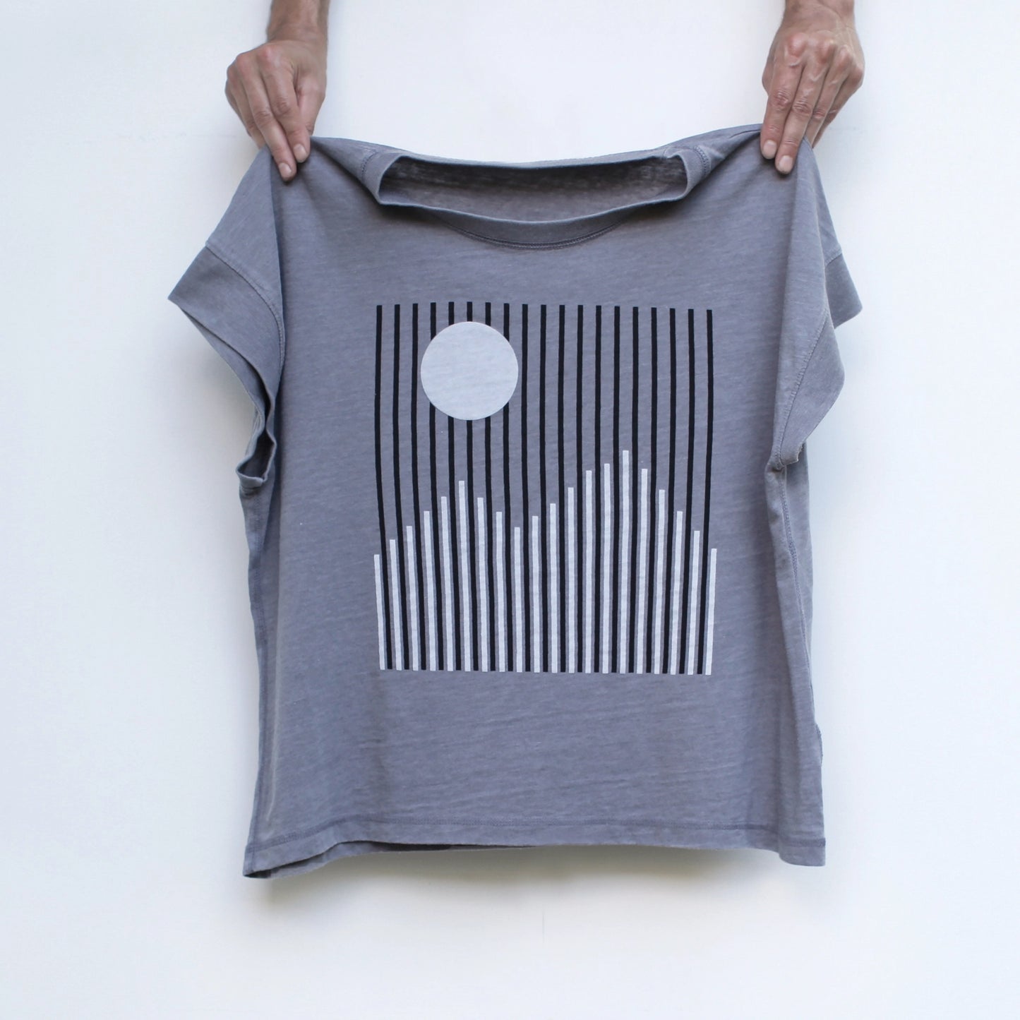 Alpine Boxy Tee in Gray