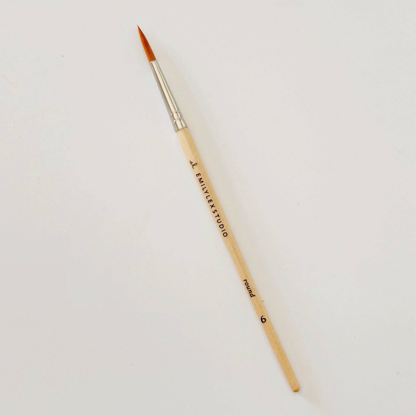 Set of Five Watercolor Paintbrushes