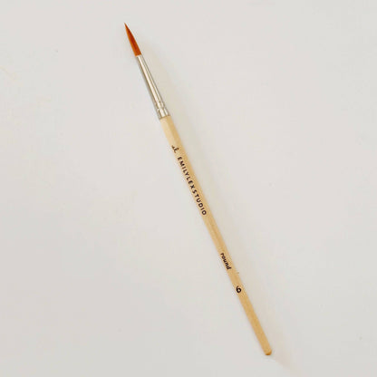 Set of Five Watercolor Paintbrushes