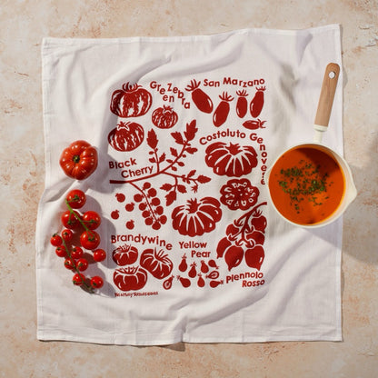 Tomatoes Flour Sack Dish Towel