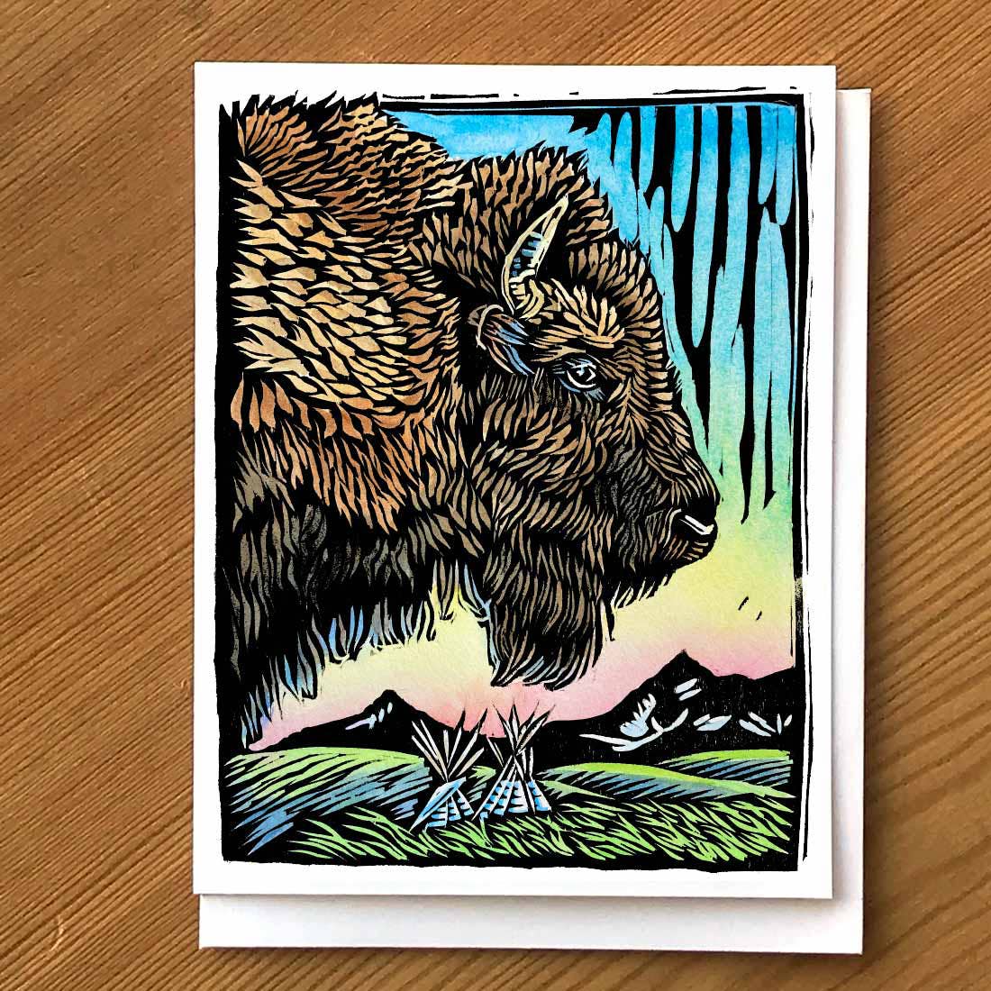Buffalo Returning Home Card