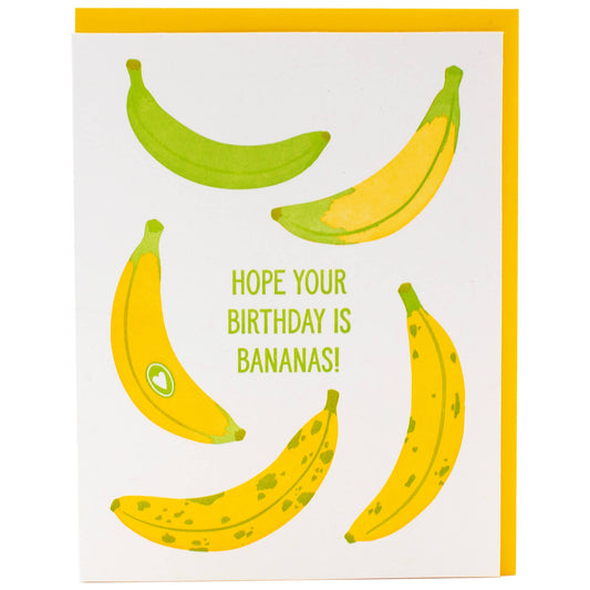 Bananas Birthday Card