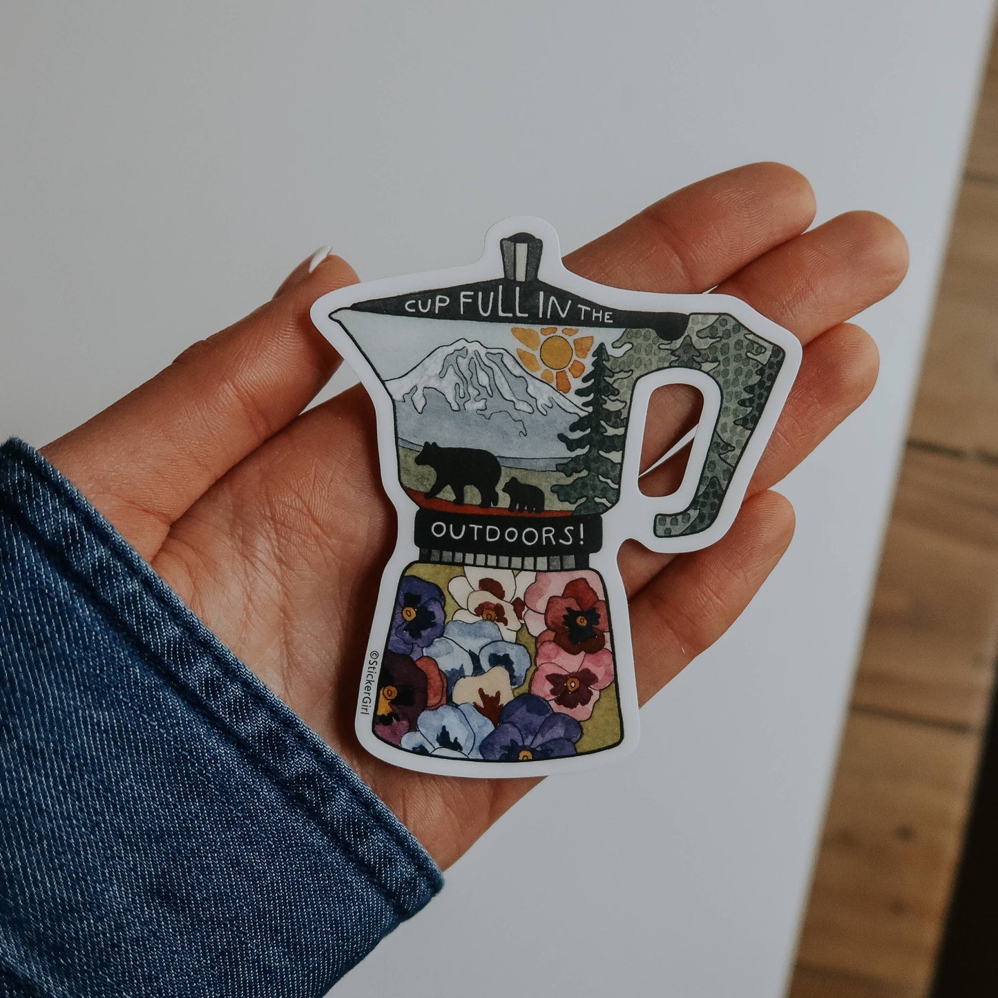 Cup Full Vinyl Sticker