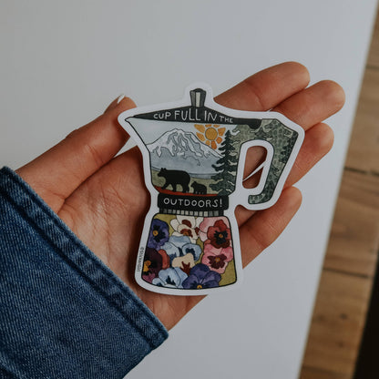 Cup Full Vinyl Sticker