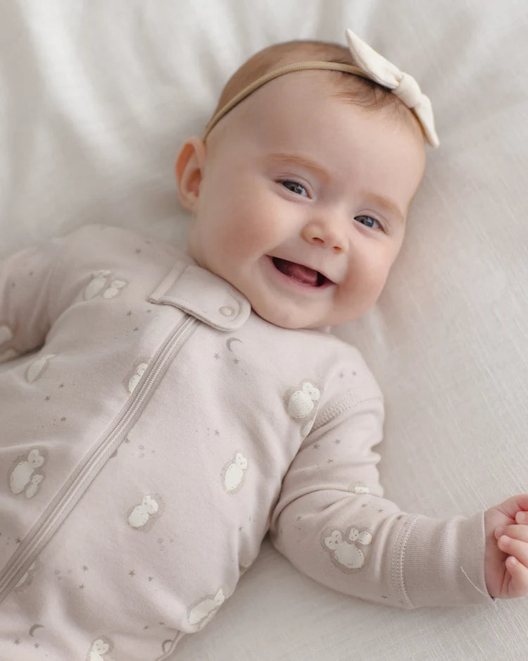 Lilac Owls Long Sleeve Zip Sleeper