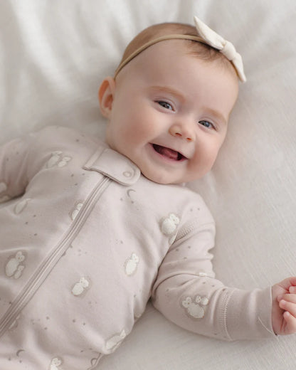 Lilac Owls Long Sleeve Zip Sleeper