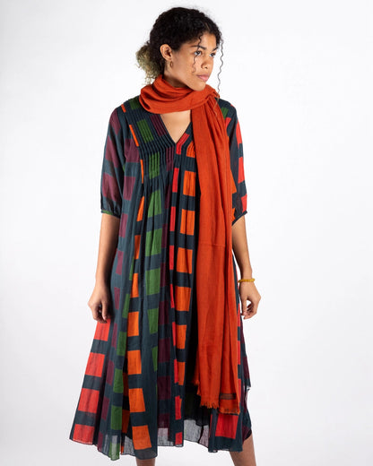 Skye Cotton Dress in Multi