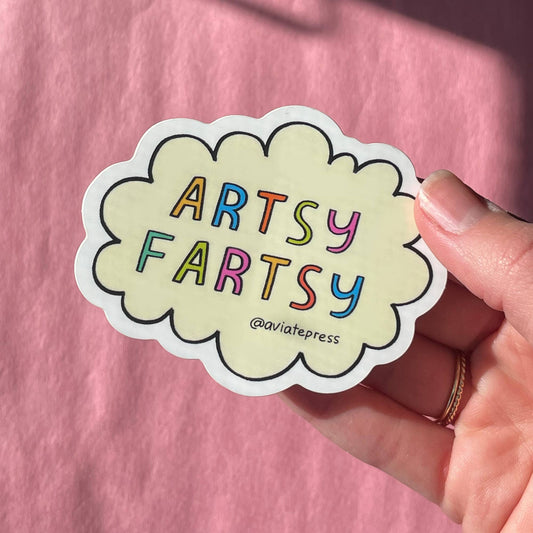 Cute Artsy Fartsy Sticker