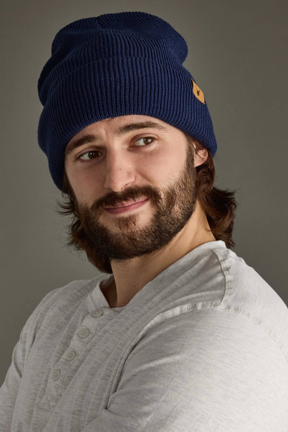 Navy Knit Beanie