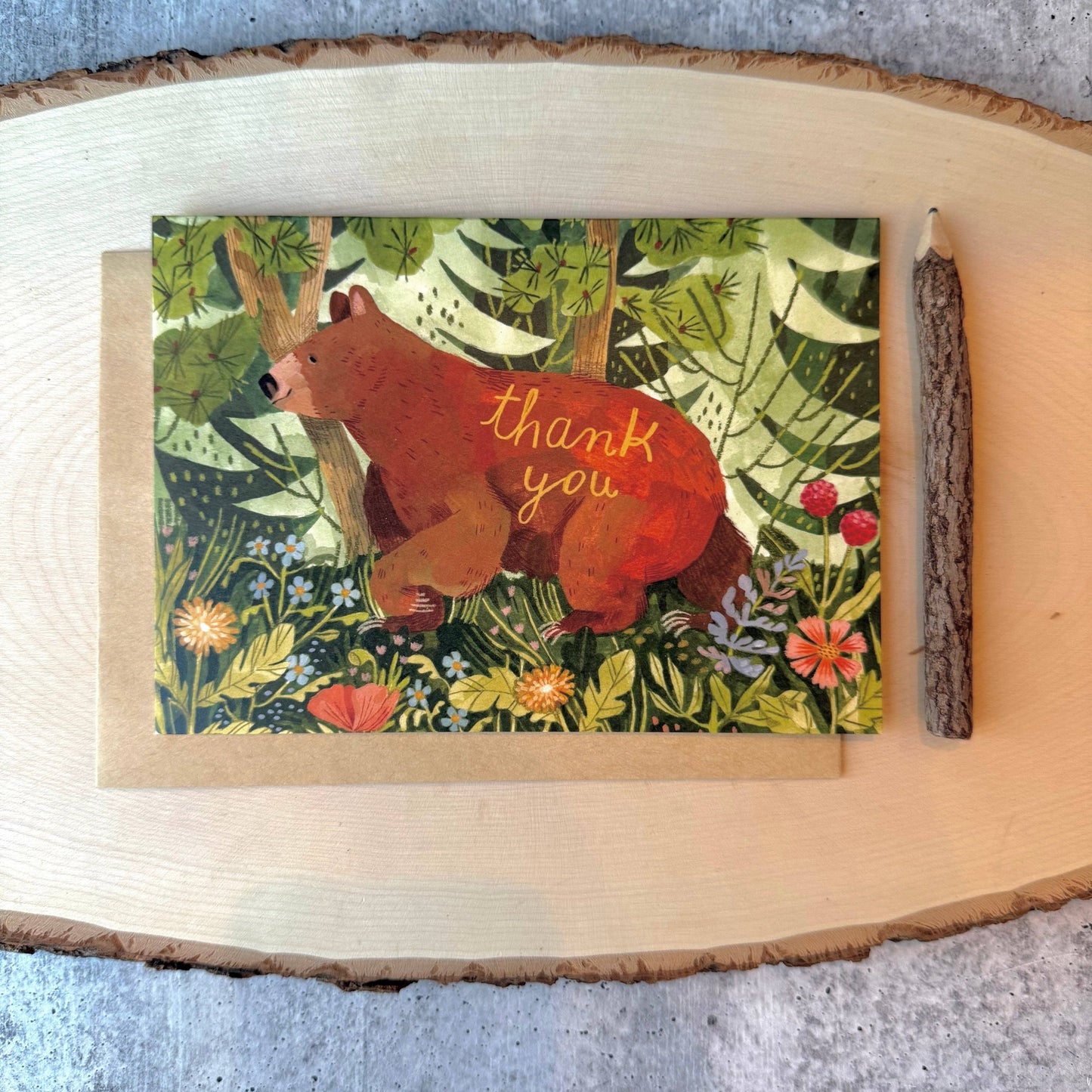 Forest Bloom Thank You Boxed Cards