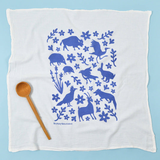 Buffalo & Friends Flour Sack Tea Towel