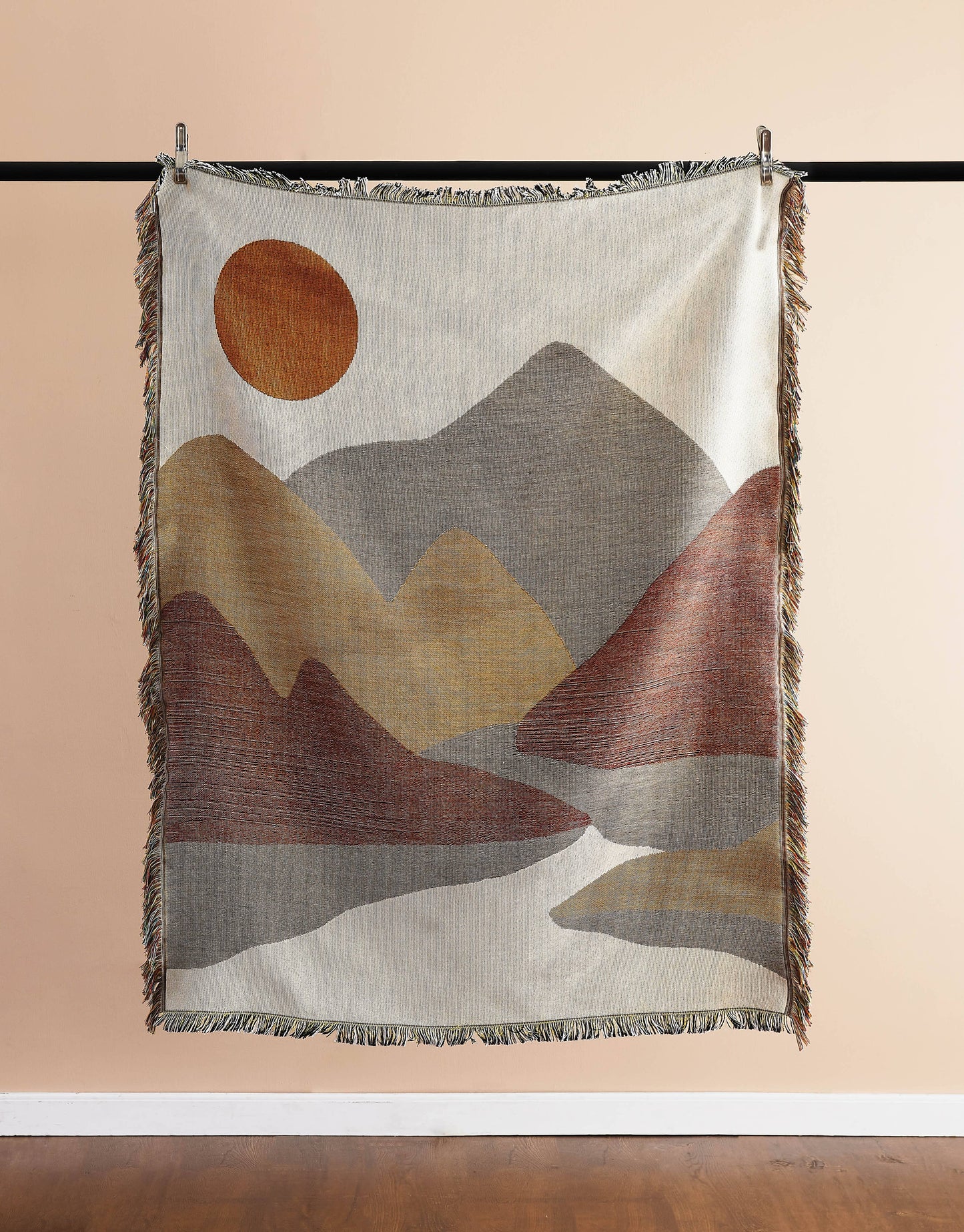 Sunset Mountain Jacquard Throw