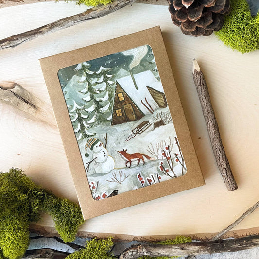 Christmas Cabin Boxed Cards