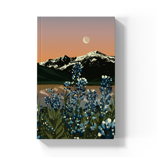 Lupines  Soft Touch Layflat Notebook