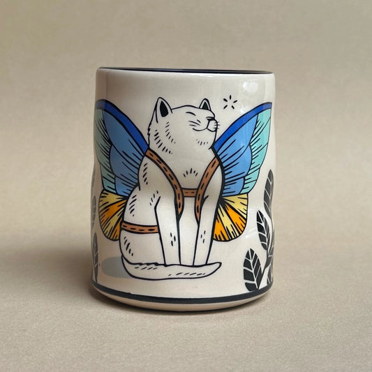 Sun Dappled Cat Cup