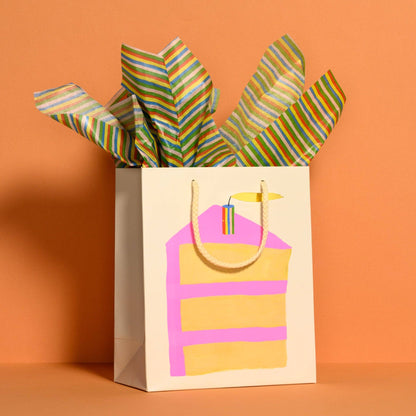 Colorful Stripe Tissue Paper Pack