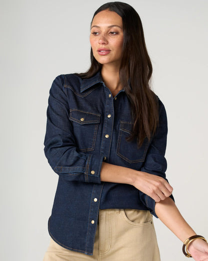 Denim Western Shirt in Triple Crown | Liverpool