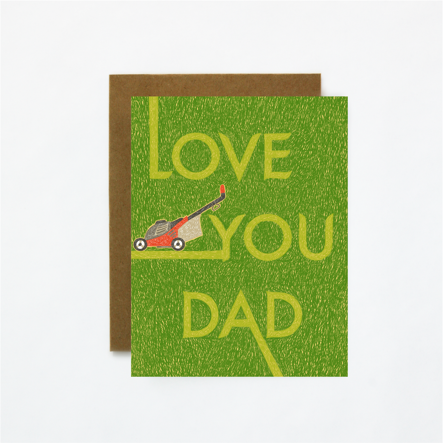 A Mowed Message-Father's Day Greeting Card