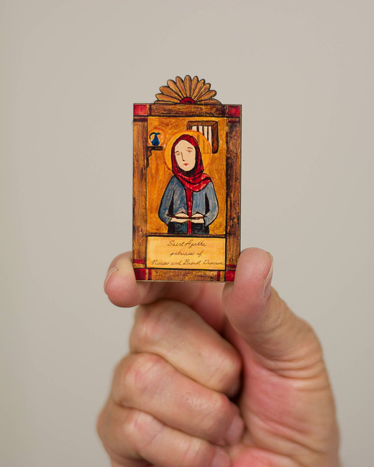 St. Agatha Pocket Plaque