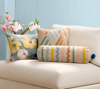 Bright Flowers Pillow