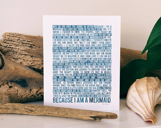 Because I Am A Mermaid Card