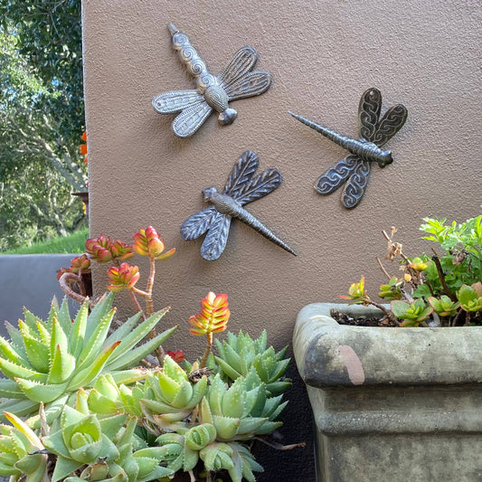 Assorted 6" Metal Dragonfly