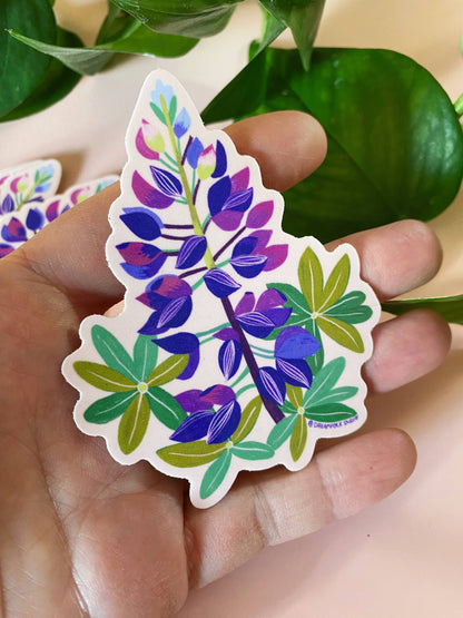 Lupine Flower Sticker