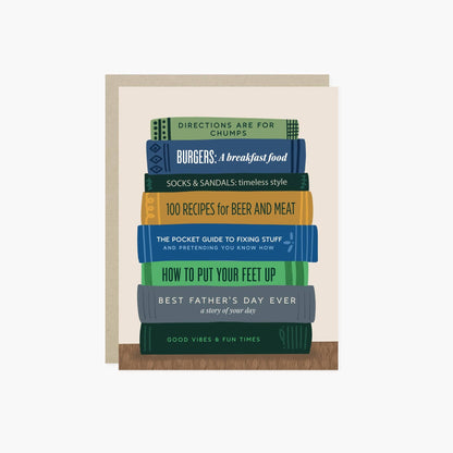 Dad Books Father's Day Card