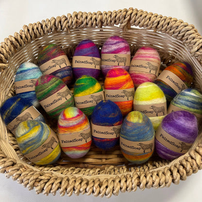 Assorted Felted Soap Bright Colors
