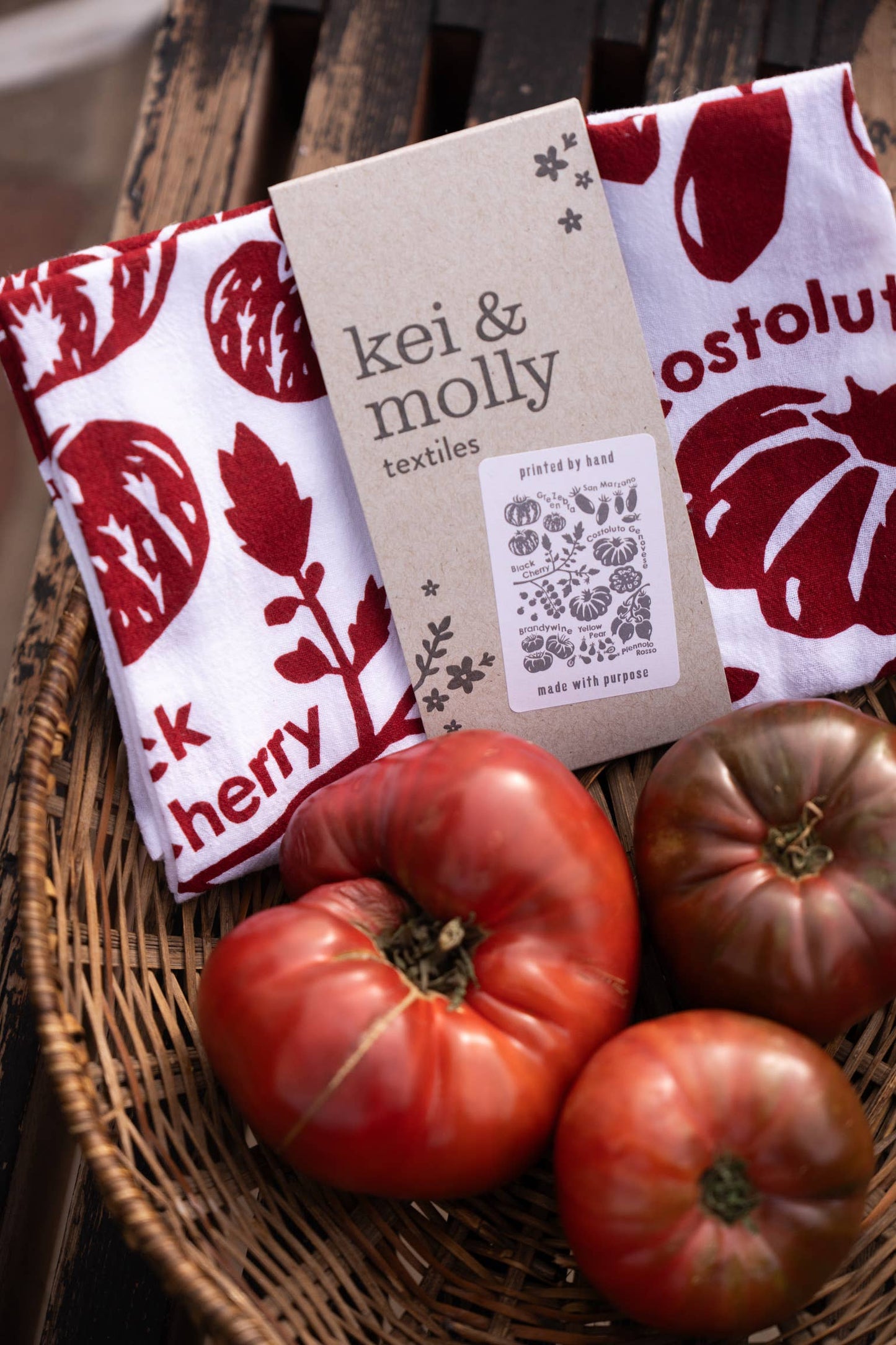 Tomatoes Flour Sack Dish Towel
