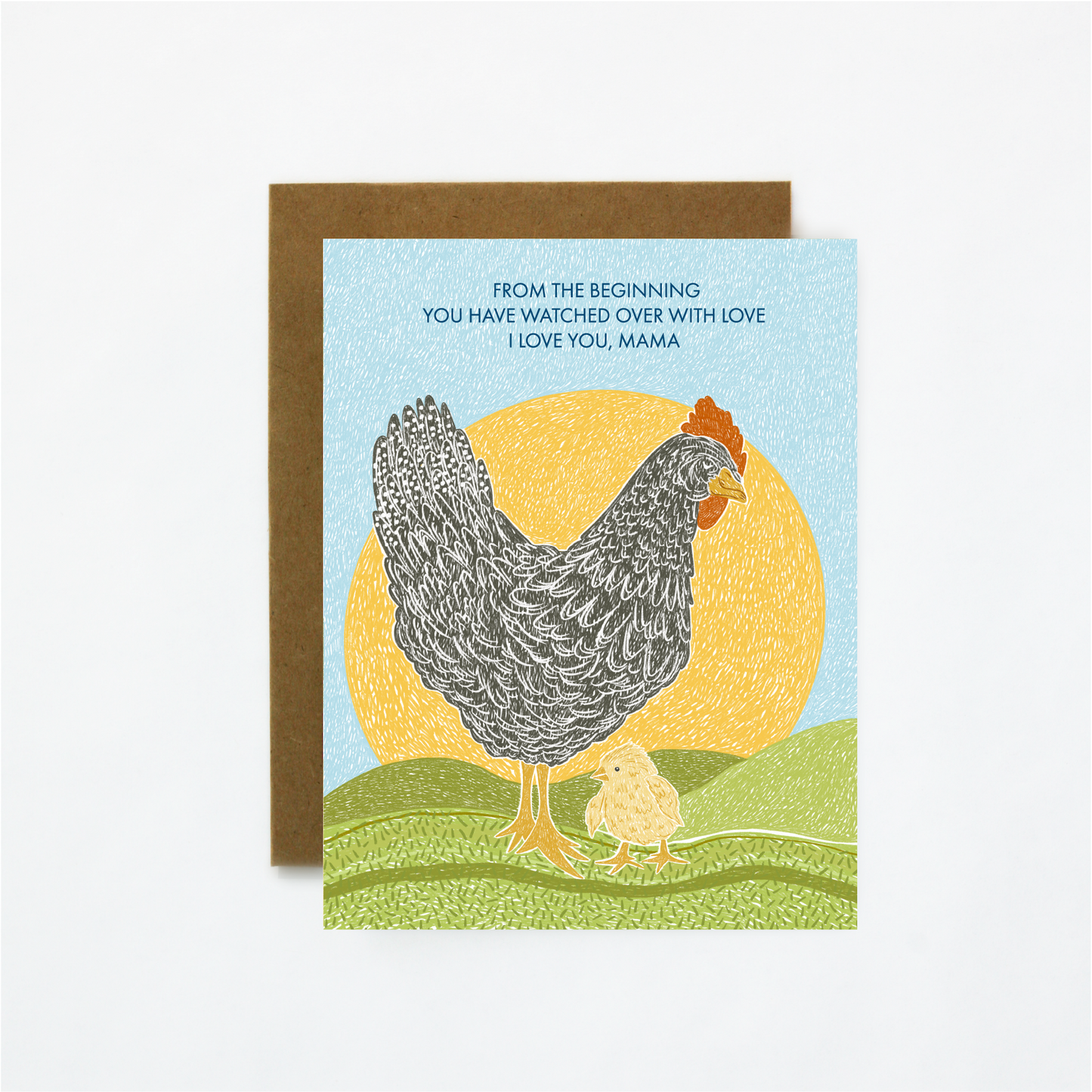 Mother Hen-Mother's Day Greeting Card