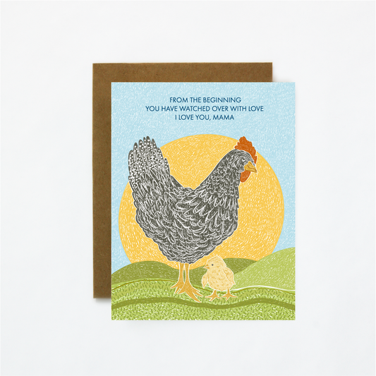 Mother Hen-Mother's Day Greeting Card