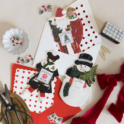 Snowman Snowball Christmas Card