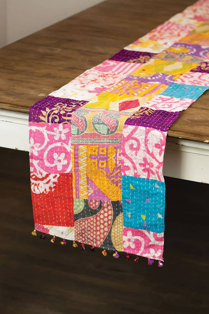 Assorted Kantha Table Runner