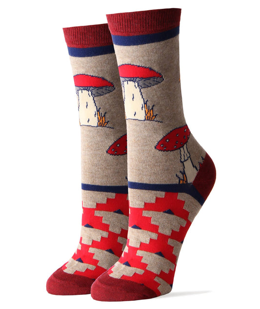 Shrooms Cotton Crew Socks
