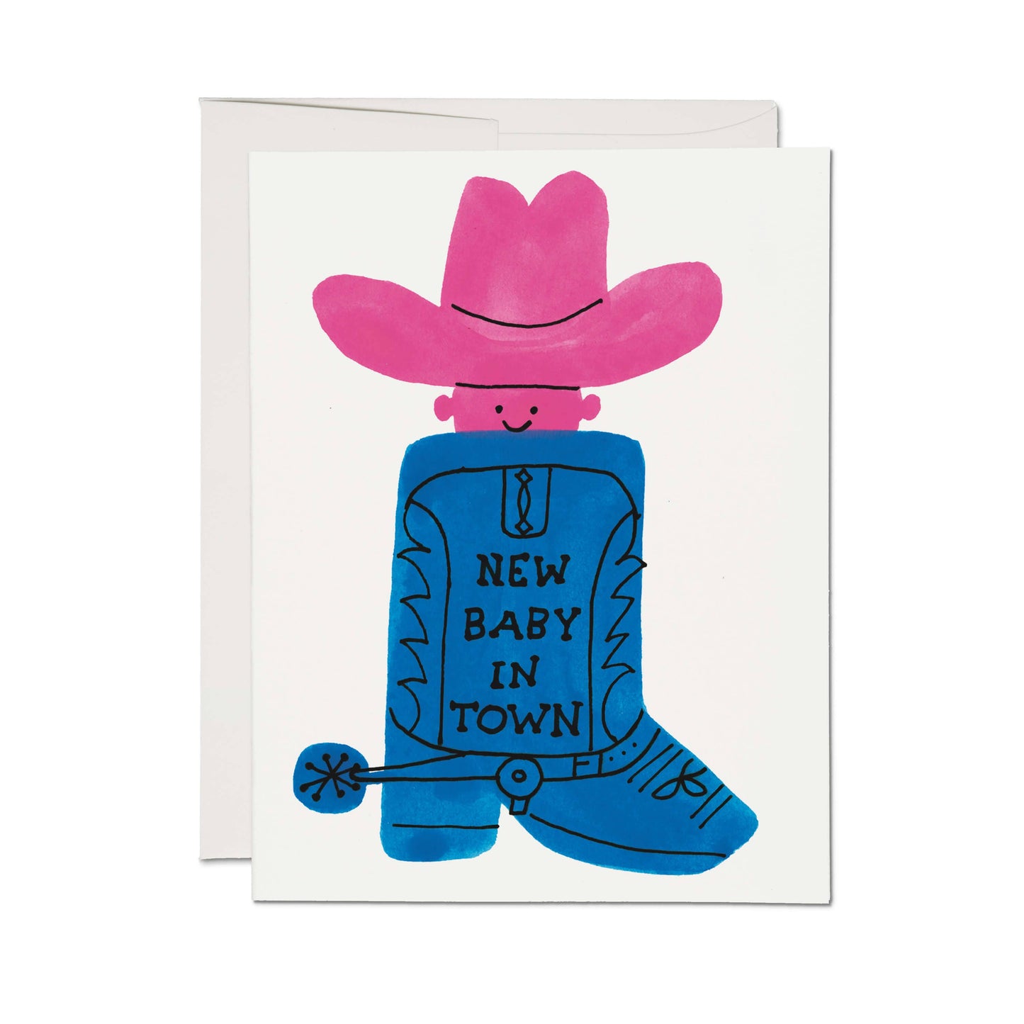 Boot Baby Shower Card