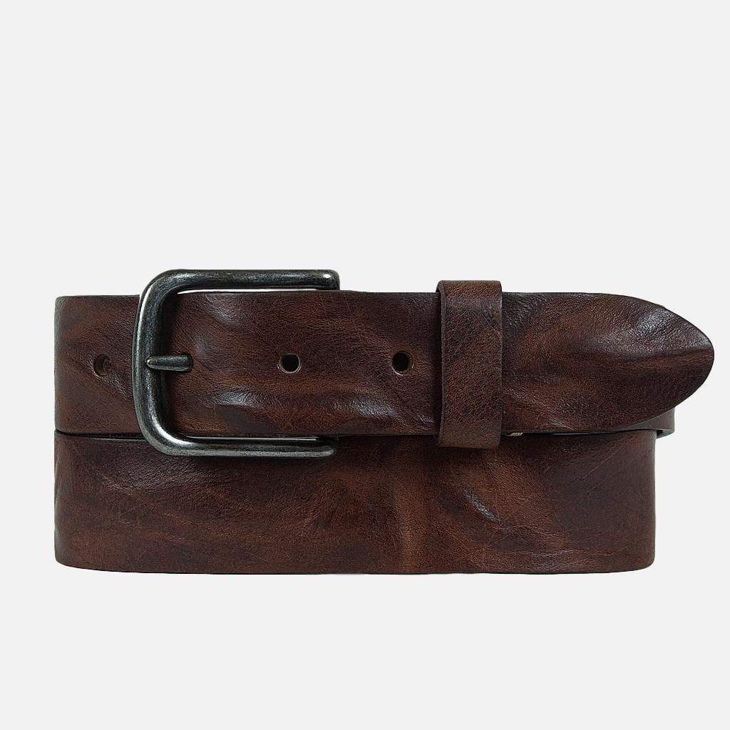 Dan Leather Belt in Brown