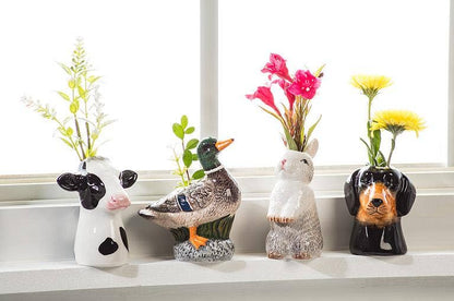 Daschund Bud Vase