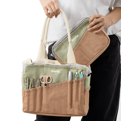 Studio Stationery Pouch in Driftwood