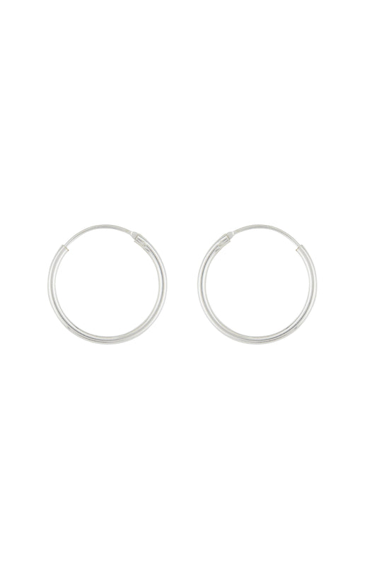 Silver Endless Hoop - 16mm