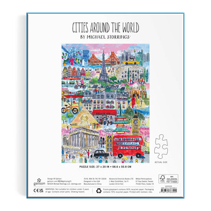 Cities Around the World 1000 Piece Puzzle