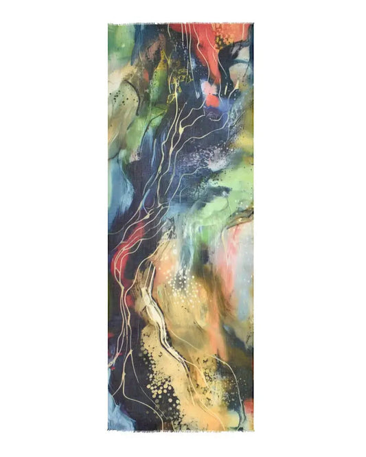 Obsidian Abstract Scarf