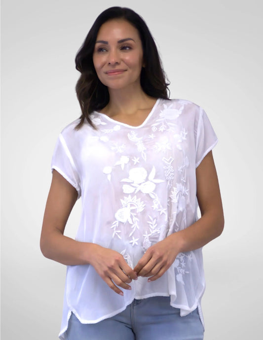 Ziggy Blouse in White | Caite