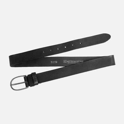 Dieke Leather Belt in Black