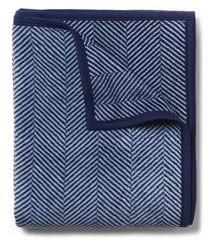 ChappyWrap Herringbone Navy Blanket
