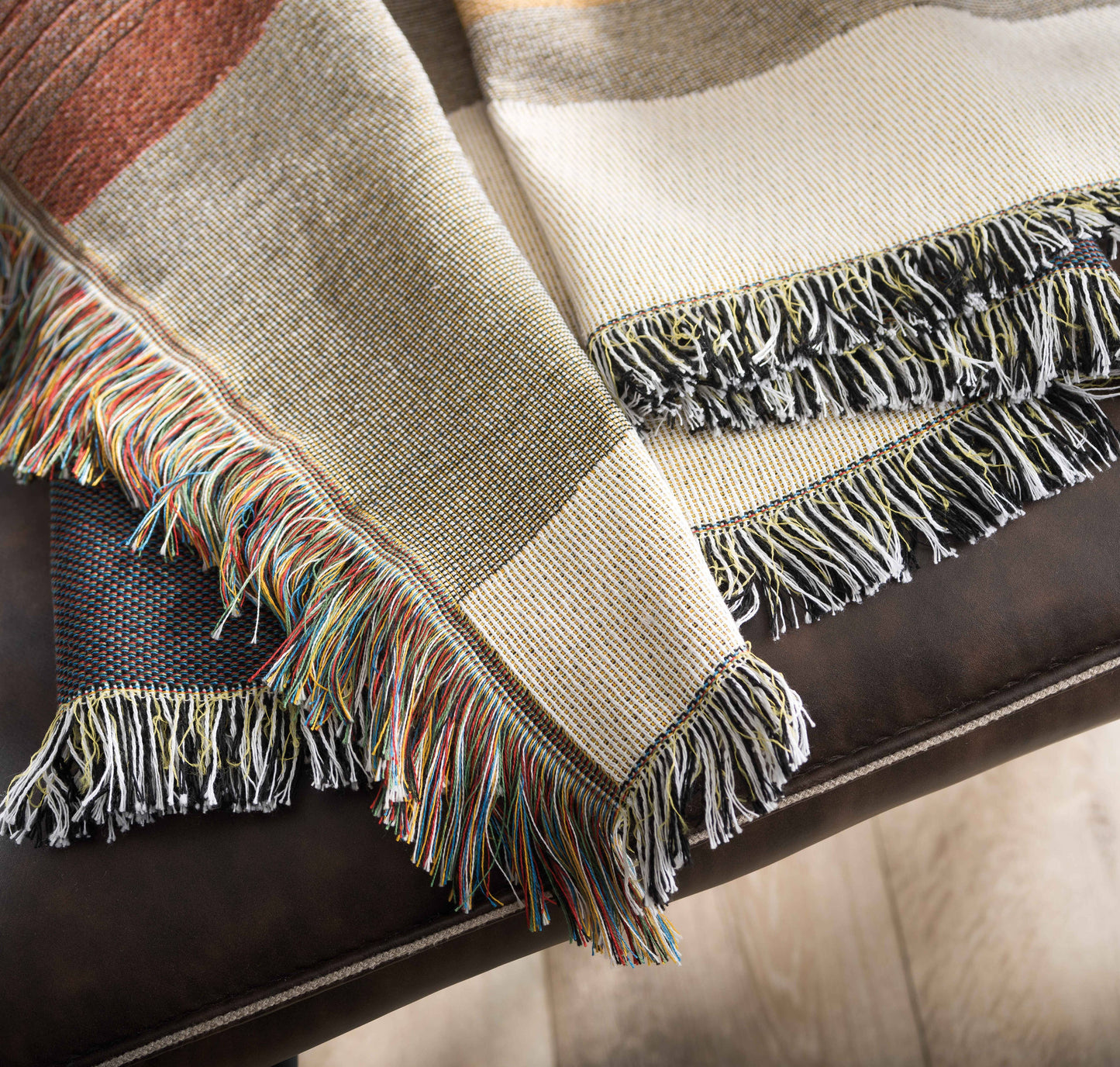 Sunset Mountain Jacquard Throw