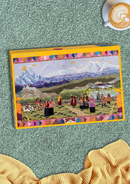 Free Tibet Quilt Jigsaw Puzzle for Adults by Meri Henriques Vahl by Meri Henriques Vahl: Jigsaw; 1 pages / English