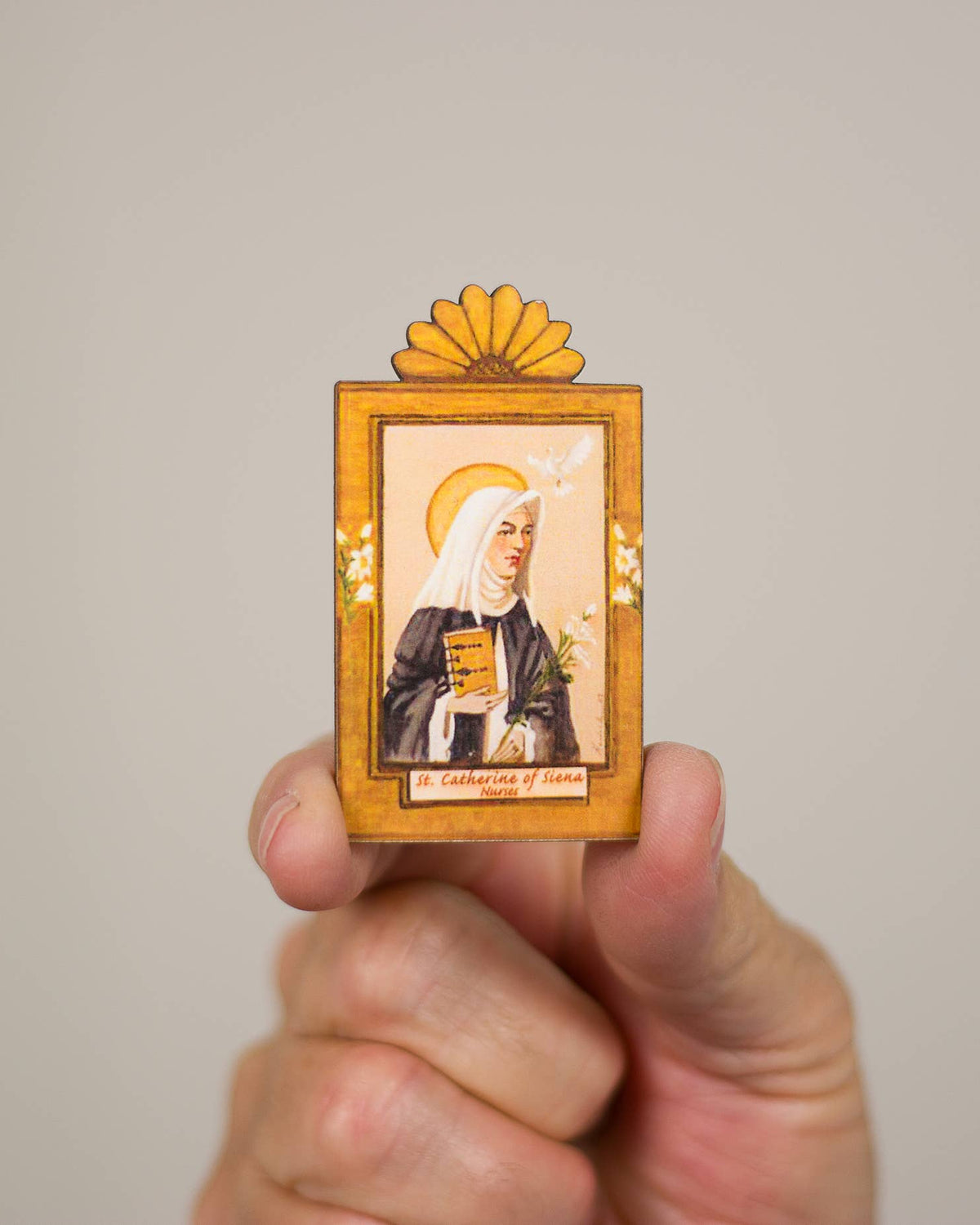 St. Catherine of Seina Pocket Plaque